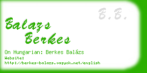 balazs berkes business card